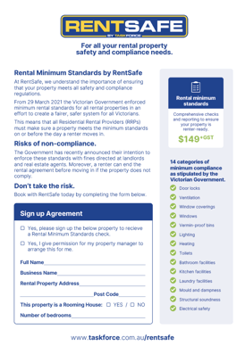 RentSafe Rental Minimum Standards Authorisation Form